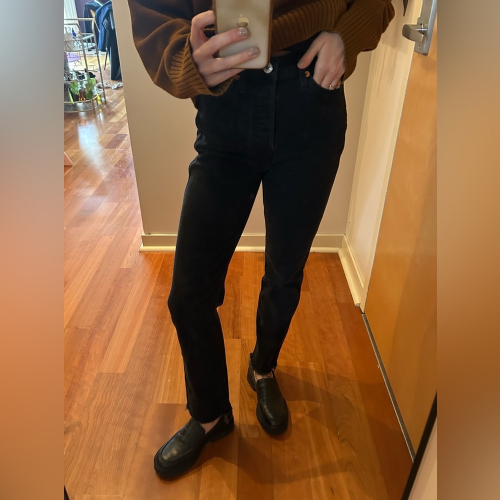 Re/done black jeans